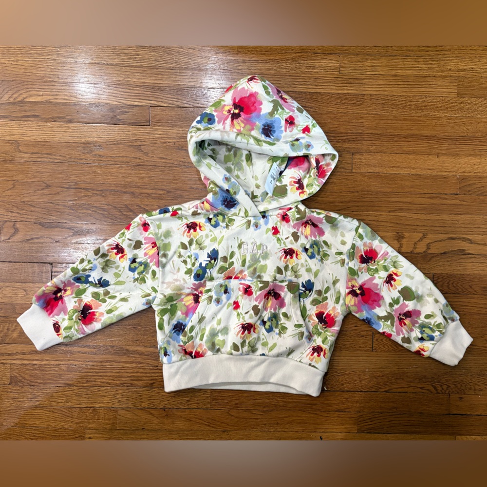 GAP Kids Floral Hoodie with Vibrant Colors
